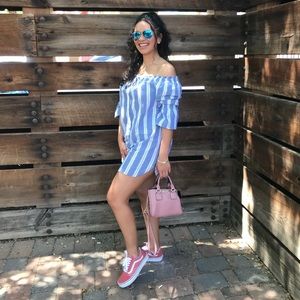 Off shoulder mini dress